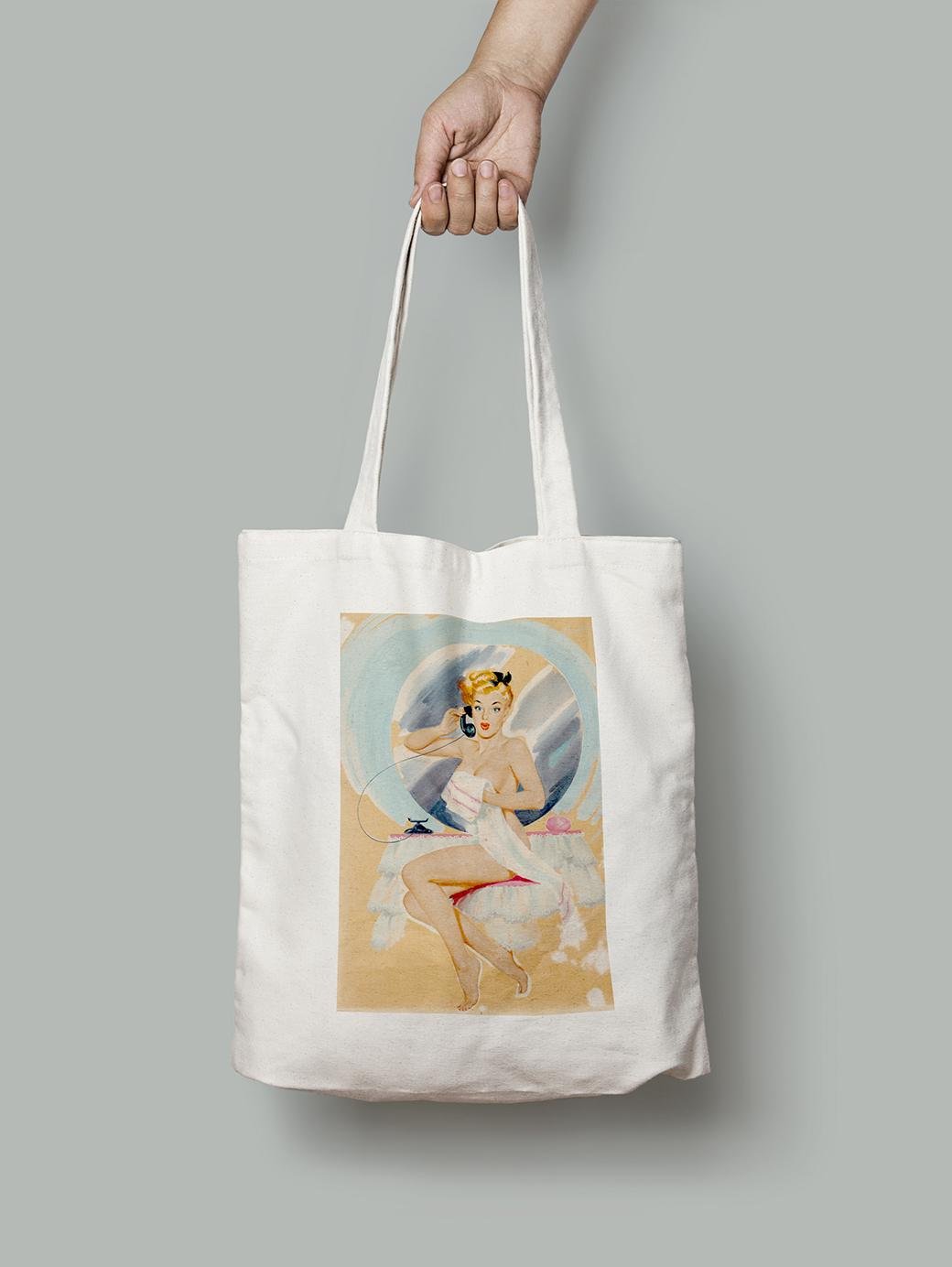 Эко-сумка Малышка после ванны шопер (pin_up010020_Bag)