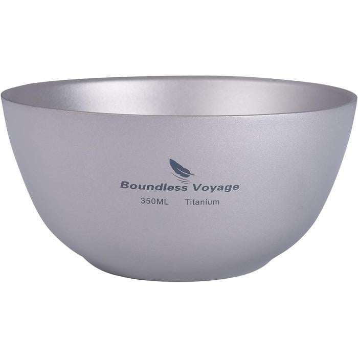 Миска титановая Boundless Voyage для кемпинга 350 мл