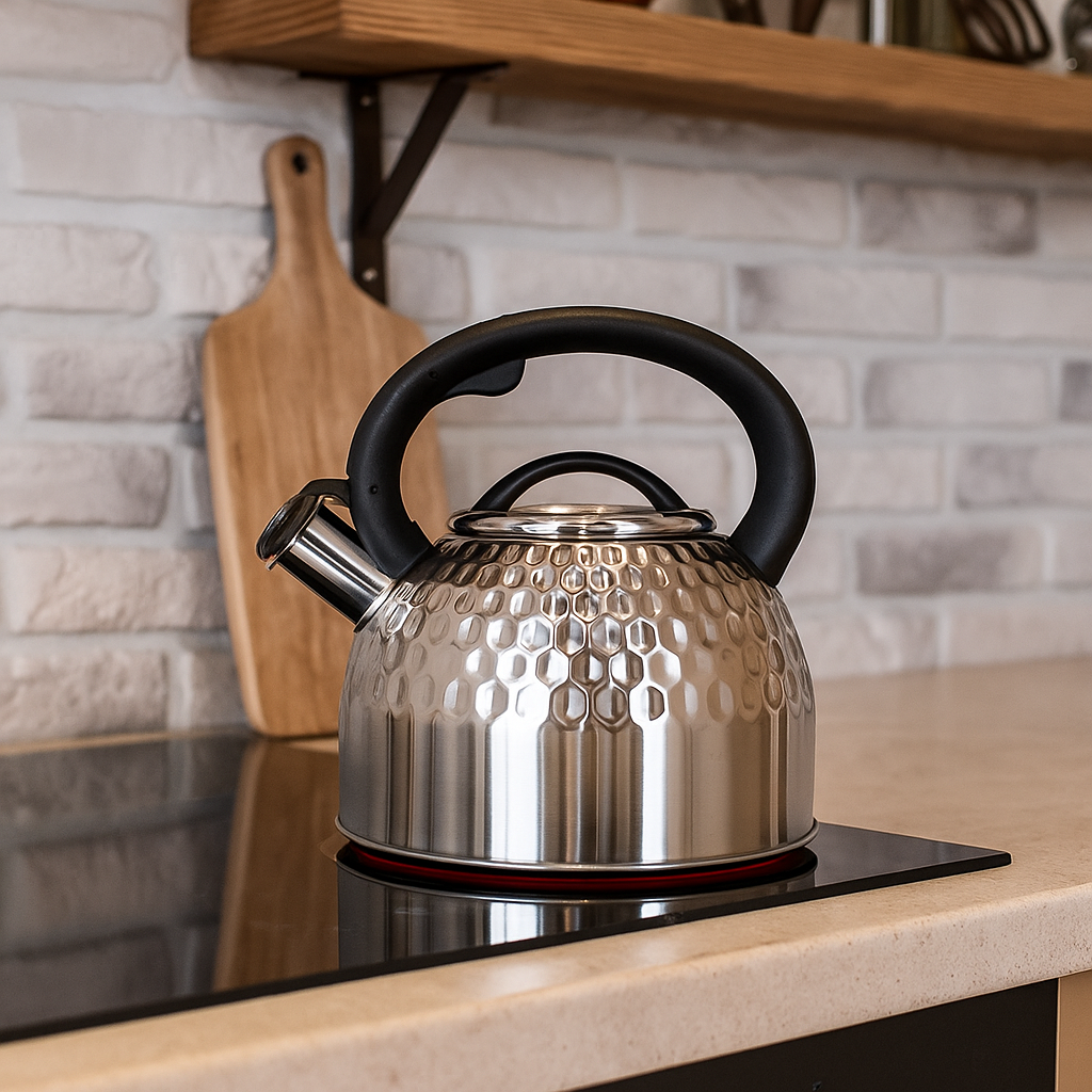 Чайник для плиты SteelArt с свистком капсульное дно нержавеющая сталь 2,5 л (03-MH-5177) - фото 5 Чайник для плиты SteelArt с свистком капсульное дно нержавеющая сталь 2,5 л (03-MH-5177) - фото 5