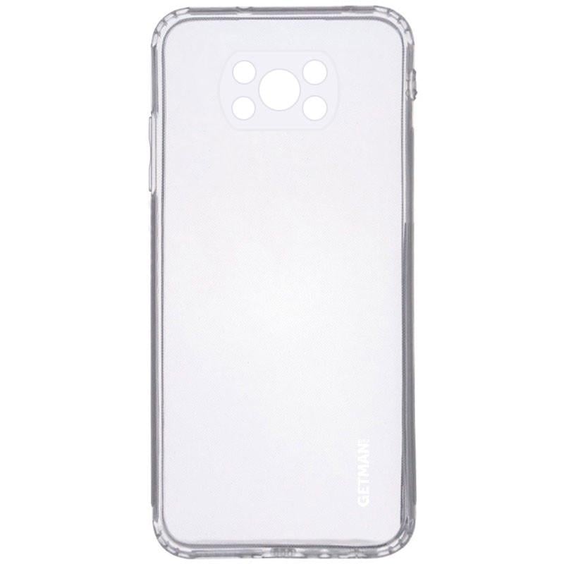 Чехол TPU GETMAN Clear 1,0 mm для Xiaomi Poco X3 Pro Бесцветный/прозрачный (120151807)