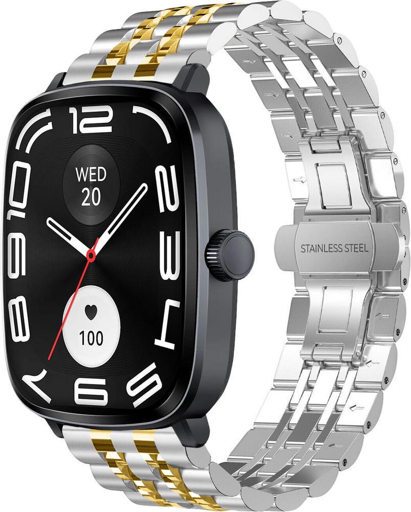Браслет металлический Spinye Line для Haylou RS5 LS19 Silver Gold (40895-67)