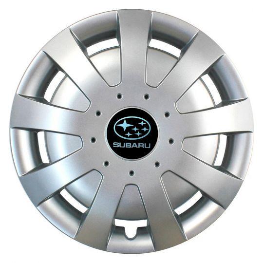 Автомобильные колпаки SKS 309 R15 с логотипом Subaru 4 шт. Серебристый