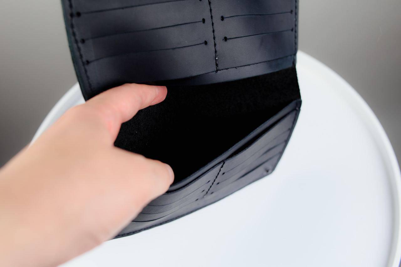 Портмоне Сrazy horse из натуральной кожи (349593) - фото 5