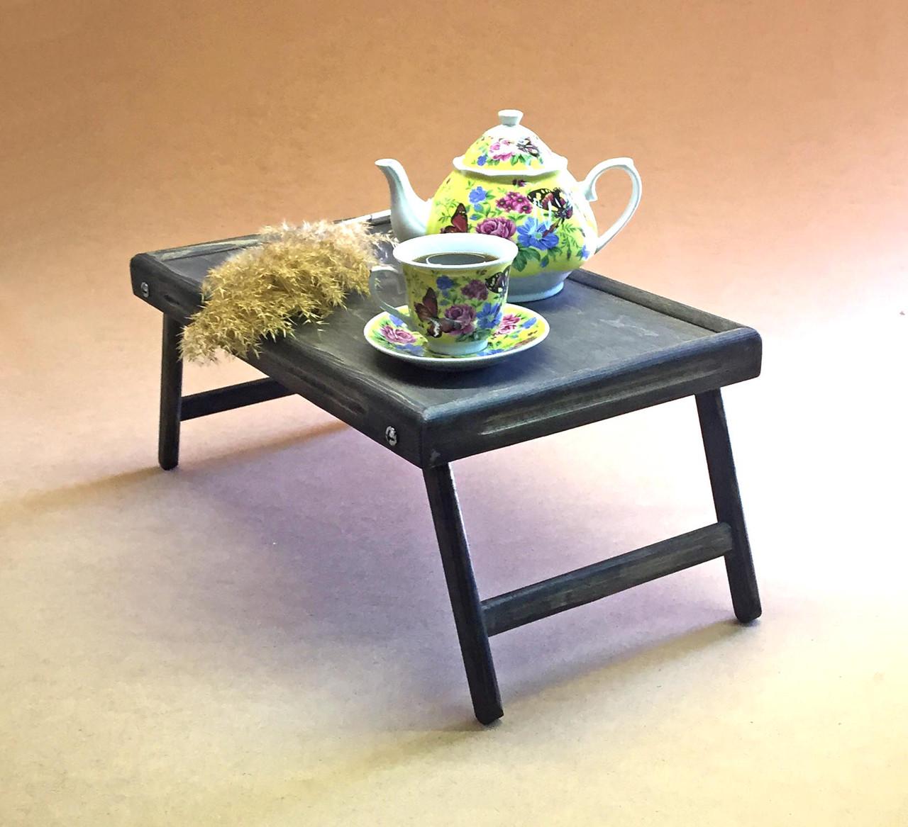 Столик-піднос для сніданку з дерева Даллас Моріон (СТП-000311) - фото 3 Столик-піднос для сніданку з дерева Даллас Моріон (СТП-000311) - фото 3