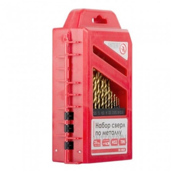 Набір свердел по металу Intertool SD-0025 HSS 25 шт. (1527311903) - фото 3 Набір свердел по металу Intertool SD-0025 HSS 25 шт. (1527311903) - фото 3
