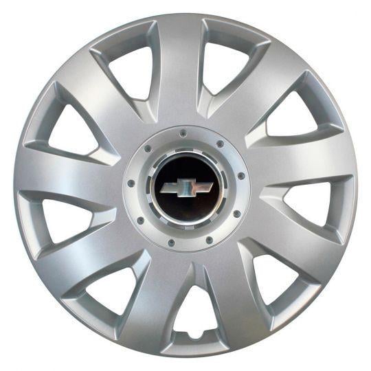Автомобильные колпаки SKS 311 R15 с логотипом Chevrolet 4 шт. Серебристый