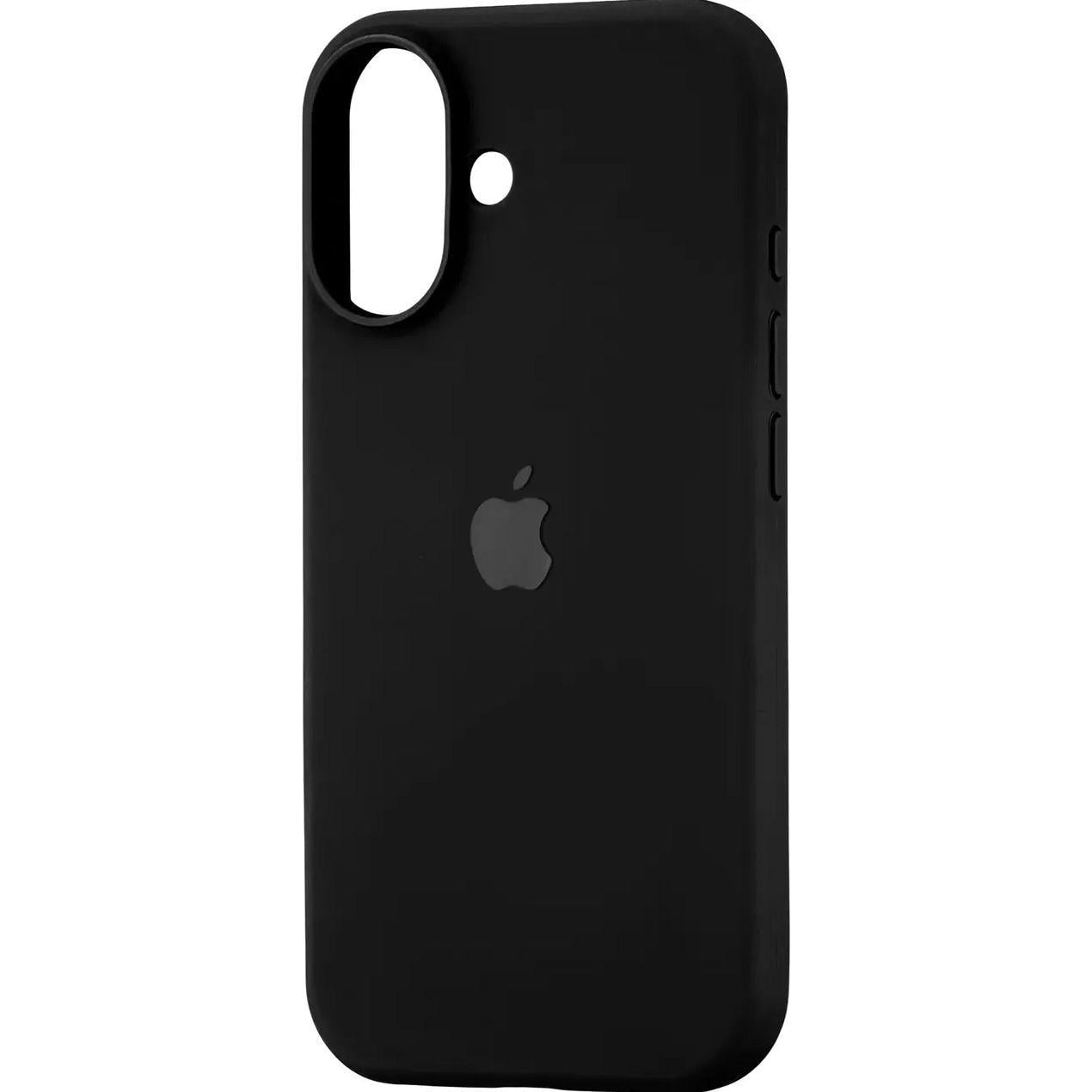 Чехол для iPhone 17 силиконовый Soft-touch Silicone Case Full Size (AA) Black