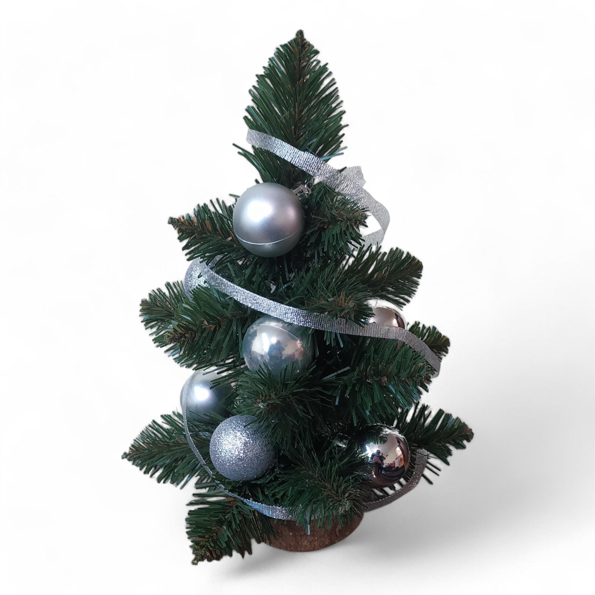 Искусственная елка украшена 28 см Зеленый (CR18) Искусственная елка украшена 28 см Зеленый (CR18)