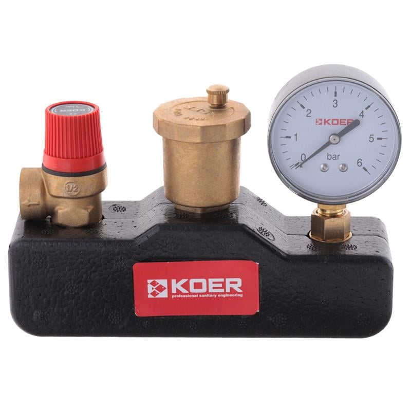 Група безпеки KOER KR.105PT в термоізоляційному кожусі 1" (KR2753)