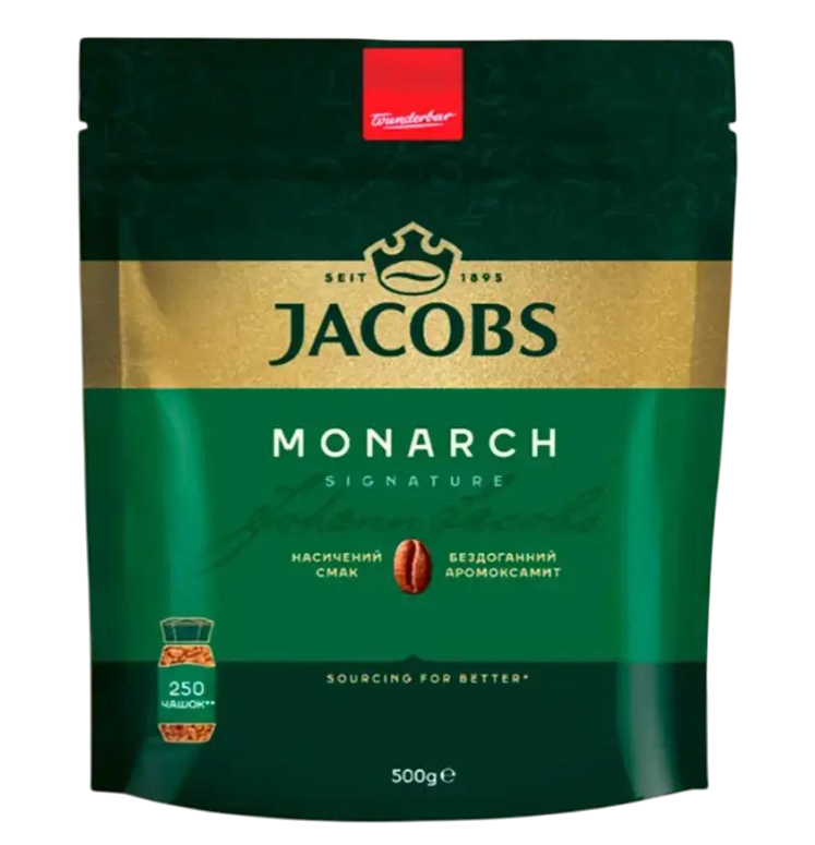 Комплект кава розчинна Jacobs Monarch 500 г 2 шт. (28080628)