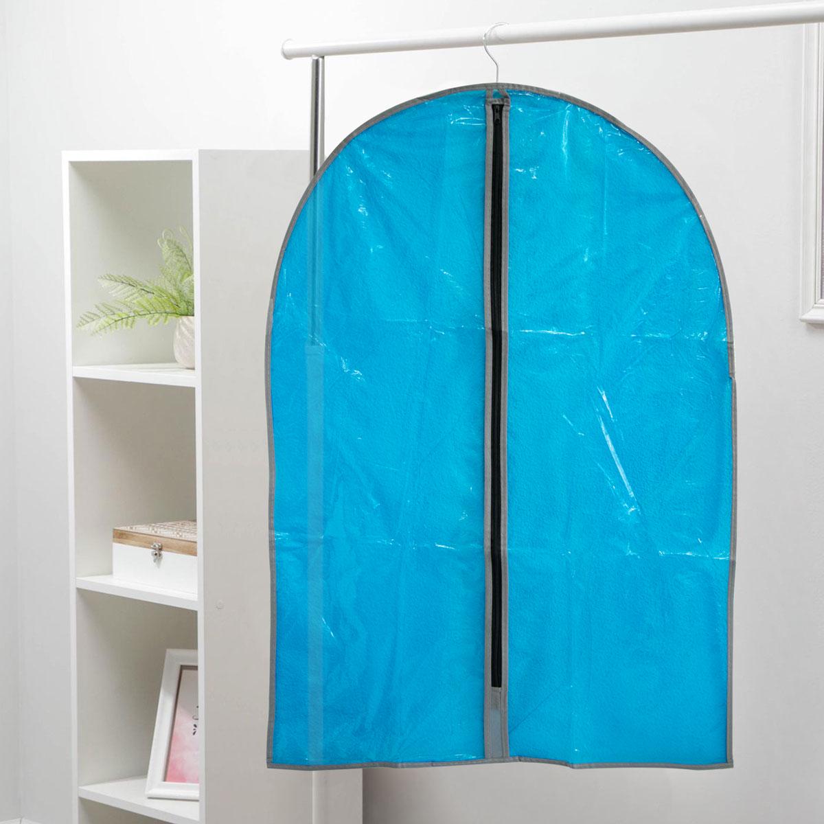 Чохол на одяг на блискавці AI JIA Garment bag 87х60 см Синій (1010028-Blue) - фото 2