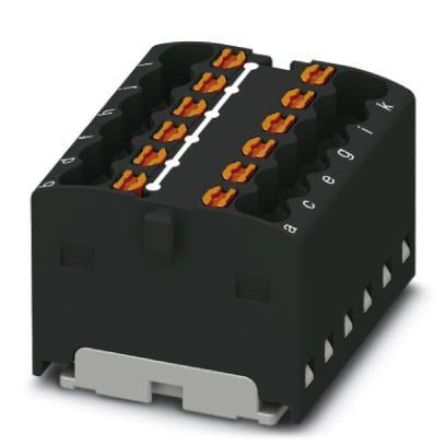Розподільний блок Phoenix Contact PTFIX 12X1,5 BK 450В 17,5A Push-in Чорний (3002782)