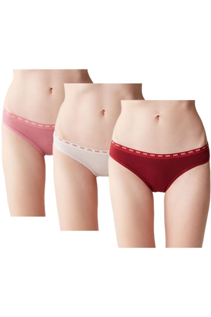 Трусики слип U.S. Polo ASSN р. 2/S 3 шт. Розовый/Бежевый/Бордовый (70415) Трусики слип U.S. Polo ASSN р. 2/S 3 шт. Розовый/Бежевый/Бордовый (70415)