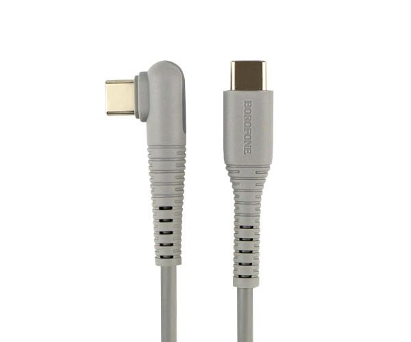 Кабель USB Borofone BX105 Corriente Type-C to Type-C 60W 3A 1 м Grey Кабель USB Borofone BX105 Corriente Type-C to Type-C 60W 3A 1 м Grey