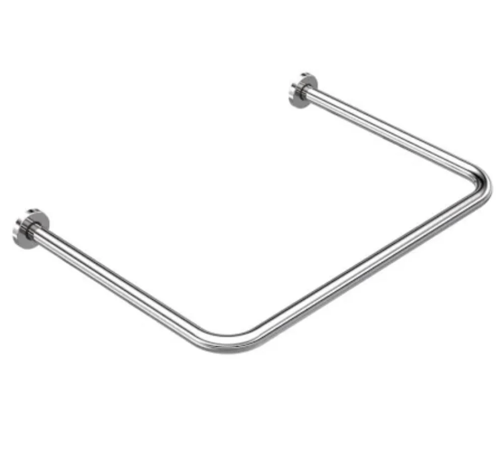 Карниз для ванной Artlend 90х90х90 см П-образная Хром (karn90х90).