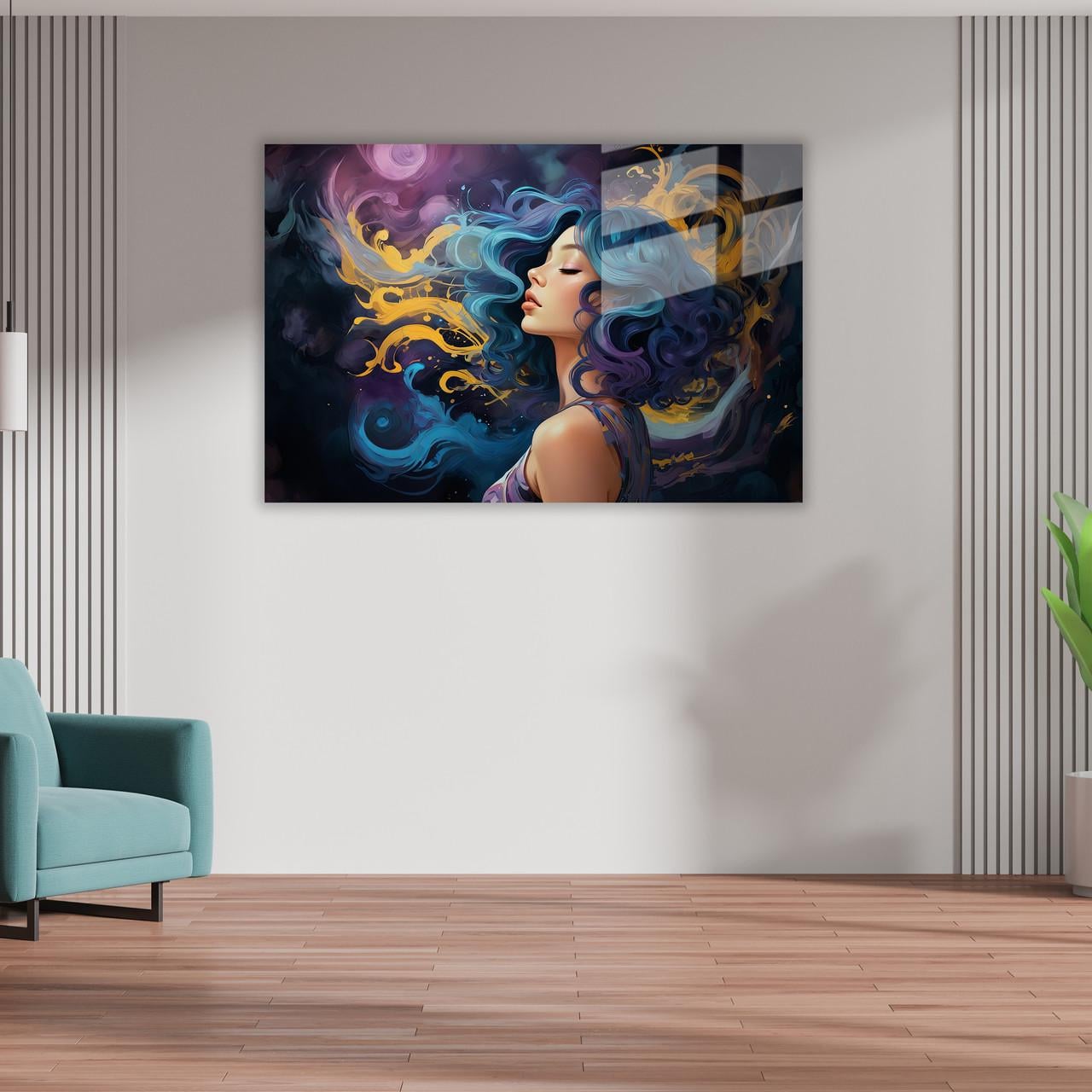 Картина на стекле NovellaPrint Тайна эмоций 120х80 см (4006.4)