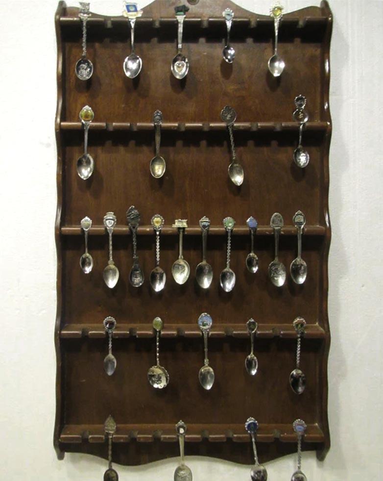 Полка для коллекции ложек Раглен Капучино (ПКЛ-002609)