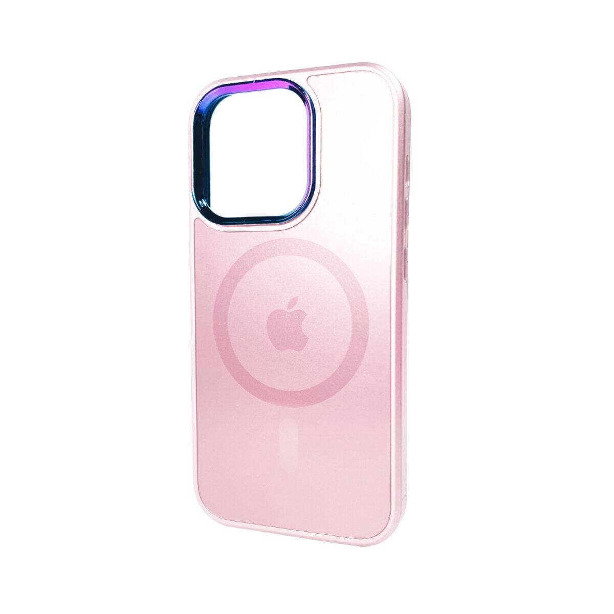 Противоударный чехол для Apple iPhone 14 Pro AG Glass Sapphire MagSafe / Rose Gold