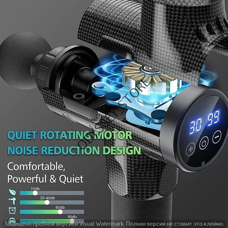 Массажный пистолет перкуссионный для всех групп мышц (1932798433) - фото 5 Массажный пистолет перкуссионный для всех групп мышц (1932798433) - фото 5