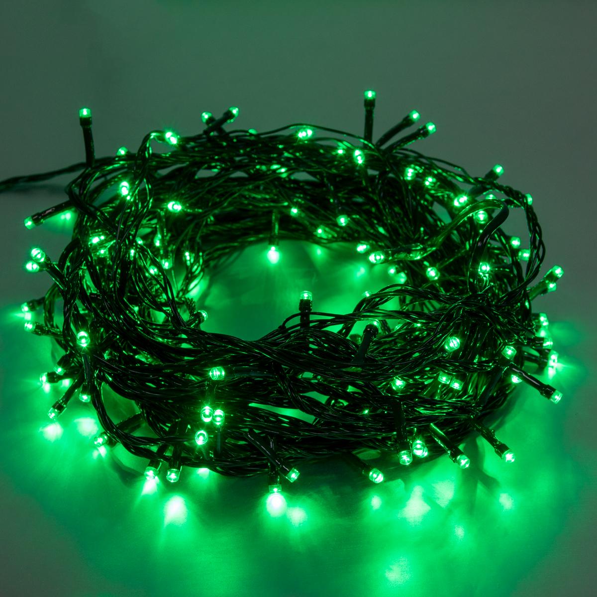 Новогодняя гирлянда AJ-1004 165 Led 15 м Зеленый (1008947-Green)