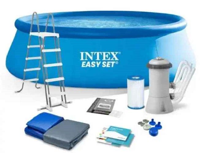 Басейн надувний Intex 26168 з фільтр-насосом 457х122 см 14141 л