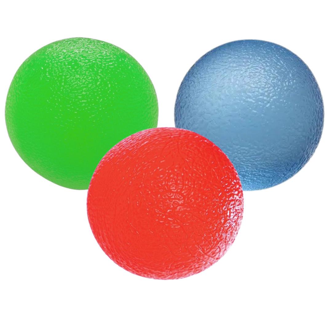 Набор силиконовых эспандеров-мячей PowerPlay PP-4339 Grip Ball Set 3 шт. (A-013229)