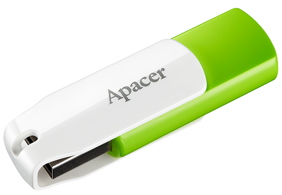 USB Flash Apacer AH335 32GB Green/White (1014949947) - фото 2