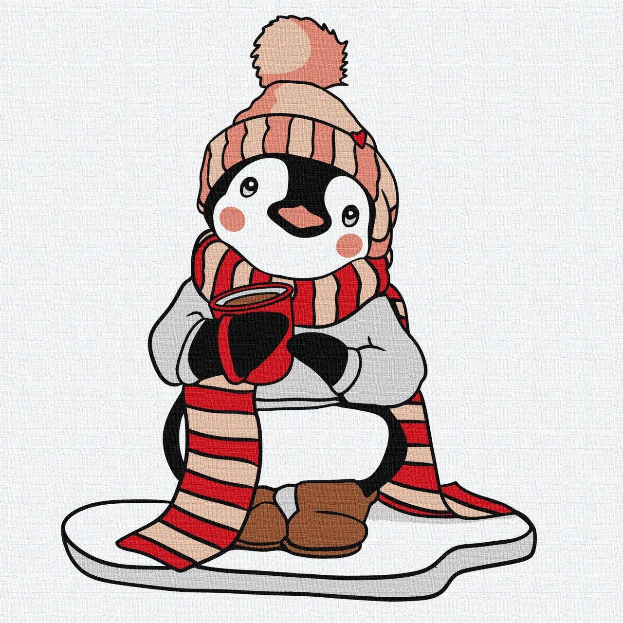 Картина по номерам Ideyka Любимая зима 25х25 см (2824289507)