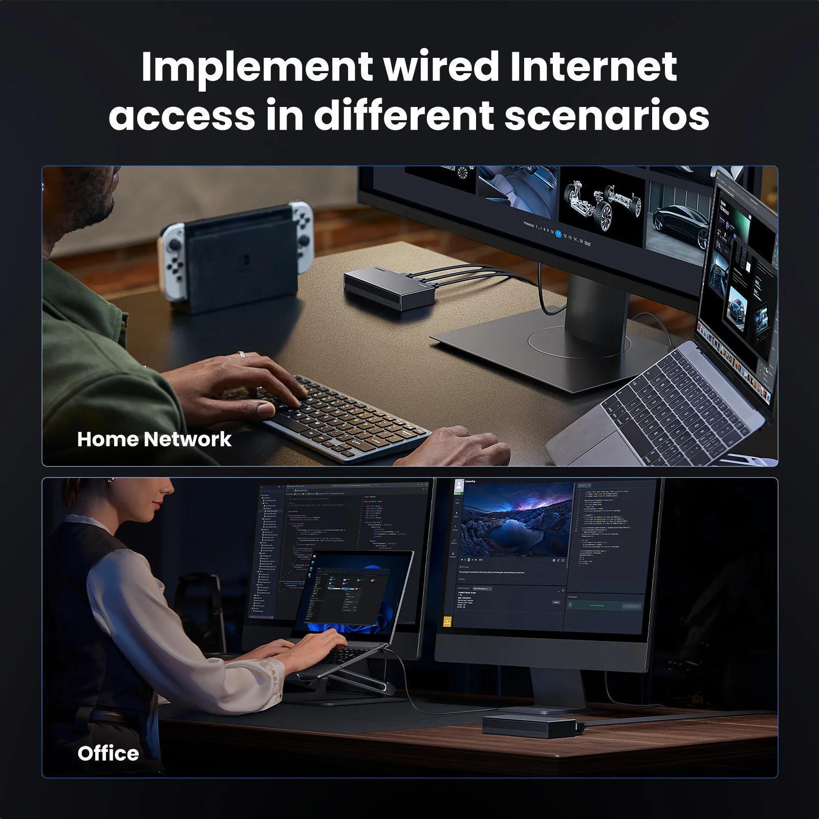 Комутатор мережевий Ugreen 1000 Чорний (35499EU) - фото 4 Комутатор мережевий Ugreen 1000 Чорний (35499EU) - фото 4