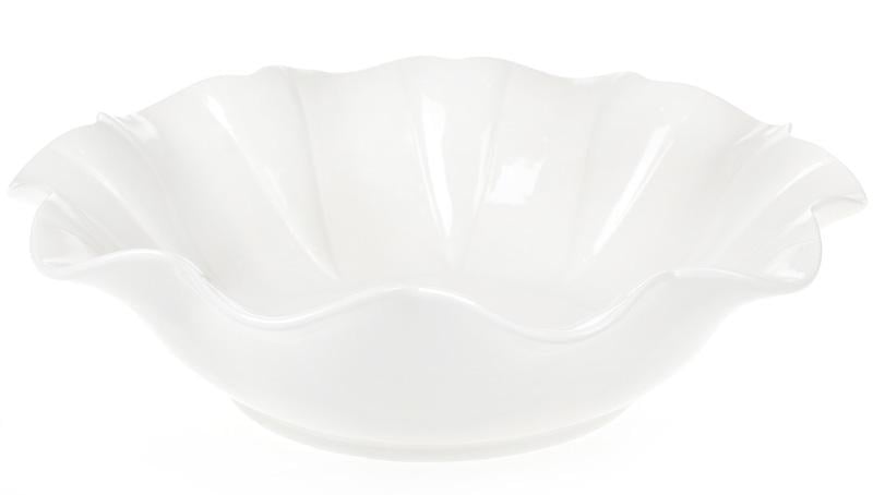 Набор фарфоровых салатников White City Волна 1700 мл Ø 30,5 см Белый (BD-988-215)