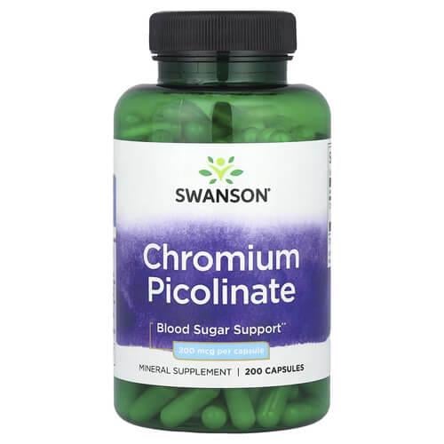 Хром Swanson Chromium Picolinate 200 mcg 200 капс. (SW923)