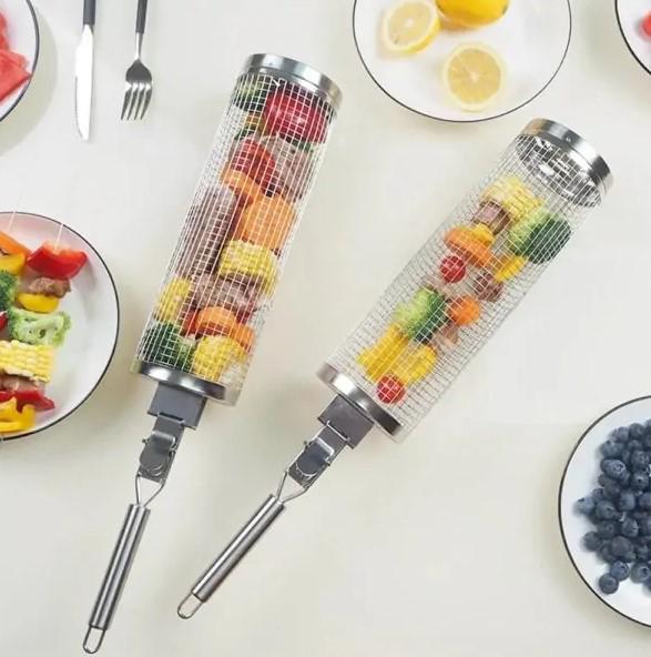 Решетка-гриль из нержавеющей стали GRIL для барбекю с щеткой для чистки (GRIL35) - фото 6 Решетка-гриль из нержавеющей стали GRIL для барбекю с щеткой для чистки (GRIL35) - фото 6