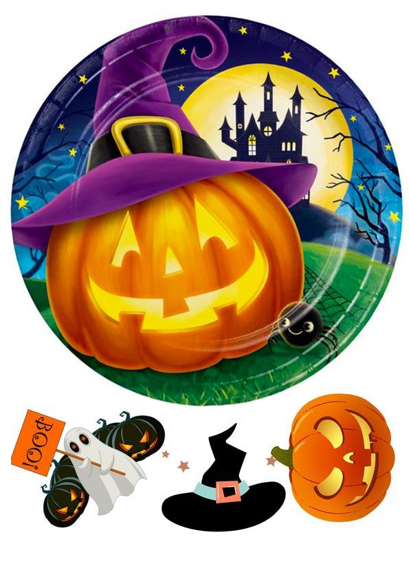 Картинка на торт вафельная Хэллоуин №10 (15652) Картинка на торт вафельная Хэллоуин №10 (15652)