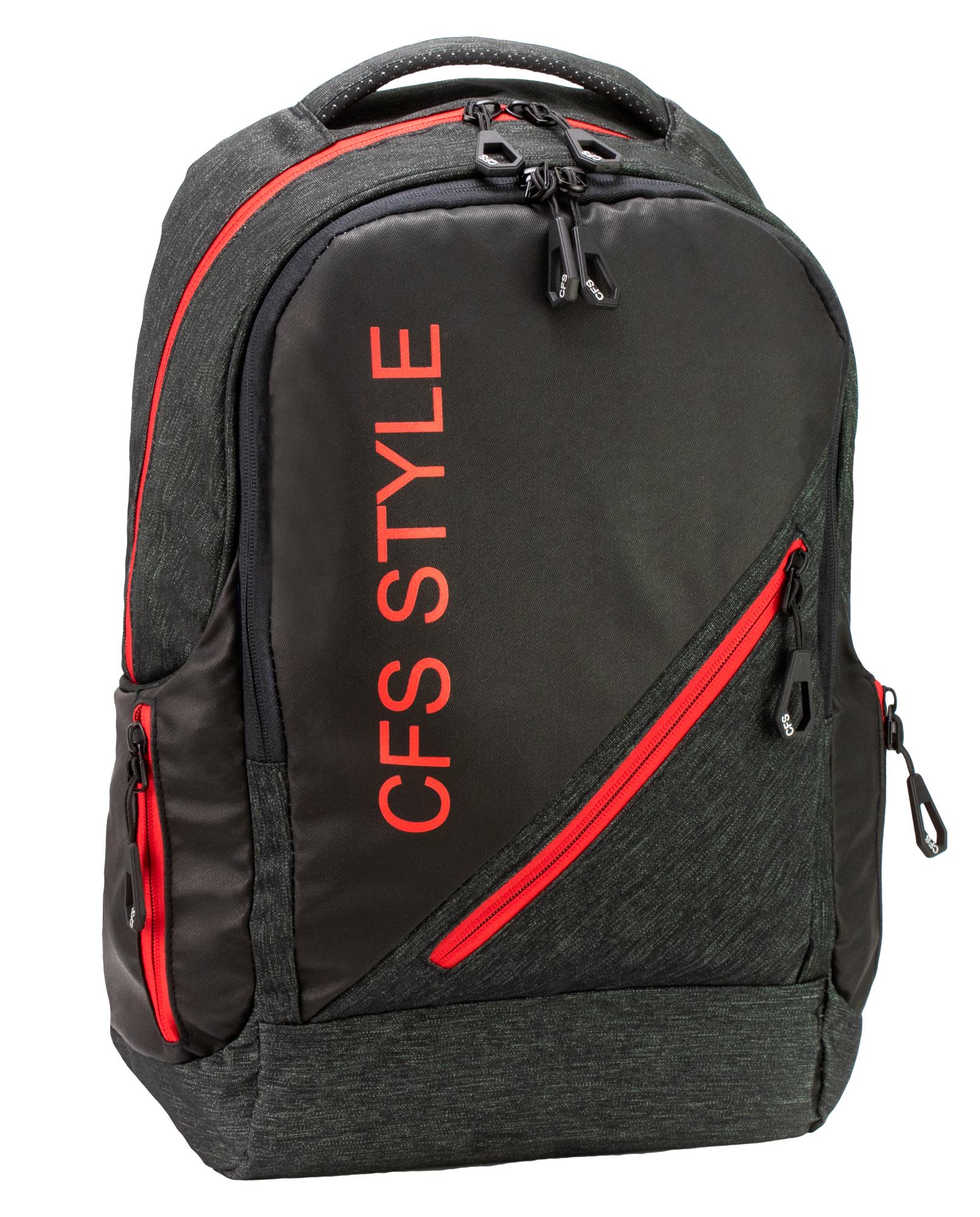 Рюкзак молодежный Cool For School 45x31x16 см 16-25 л Черный (CF86742-01)