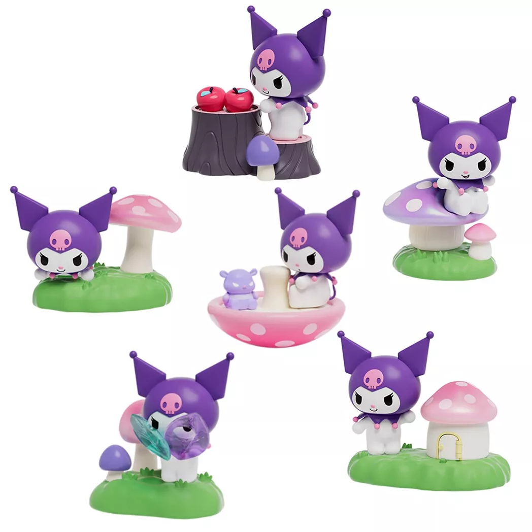 Фигурка-сюрприз механическая Pop Top Hello Kitty and Friends Куроми Сад грибочков 1 шт. (25MDL-001)