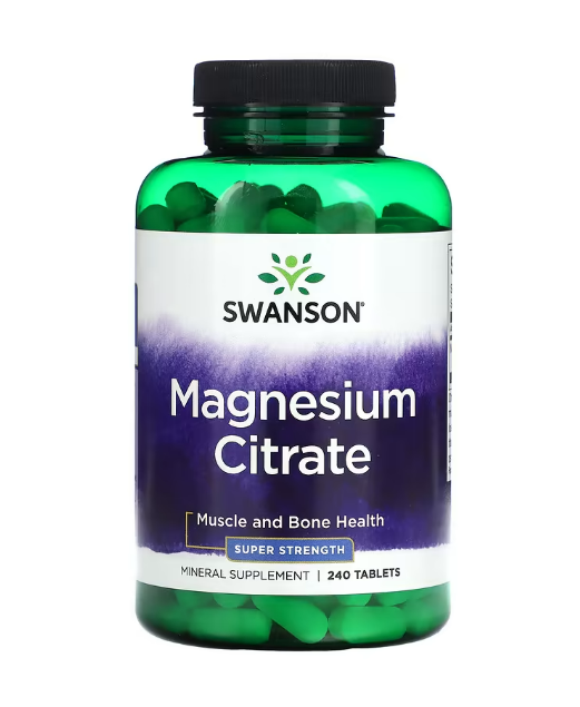 Магній цитрат Swanson Magnesium Citrat 240 таблеток