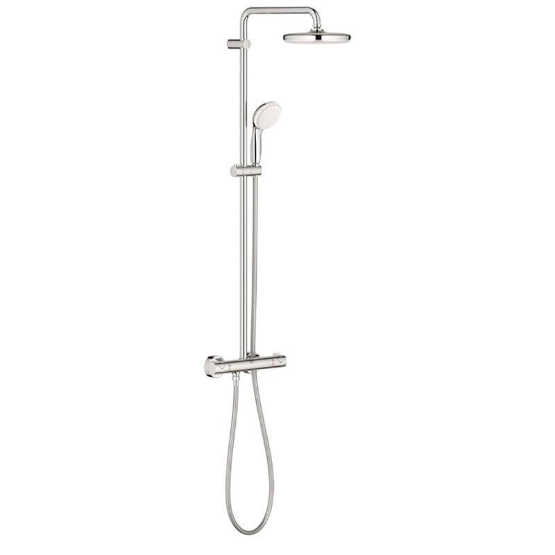 Душова система з термостатом Grohe BauClassic 26699000 Хром (77016) - фото 1