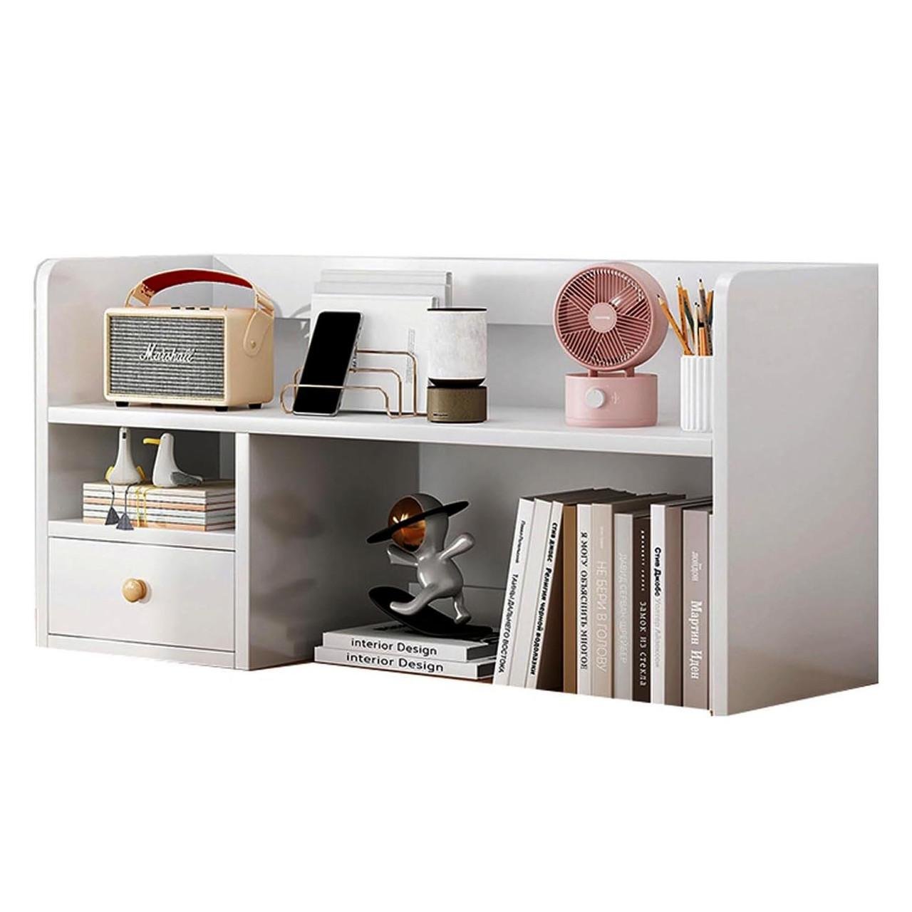 Полка-надстройка настольная из дерева Лунариоль зефир (АКД-003220)