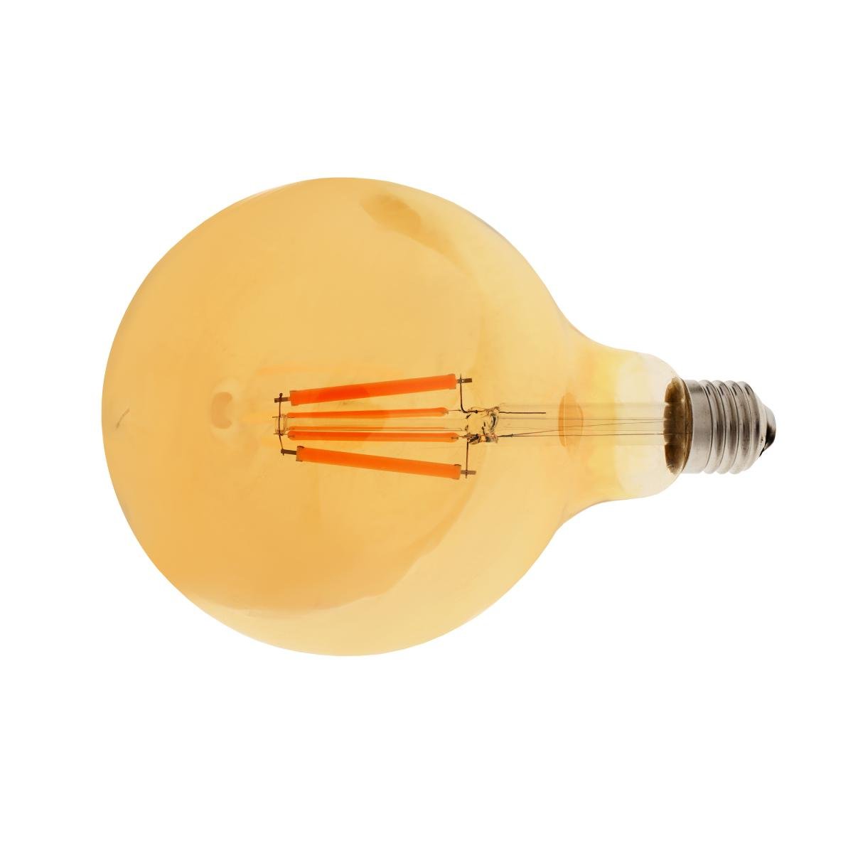 Лампа Brille LED E27 12 W WW G125 Золотий матовий (33-743) - фото 2