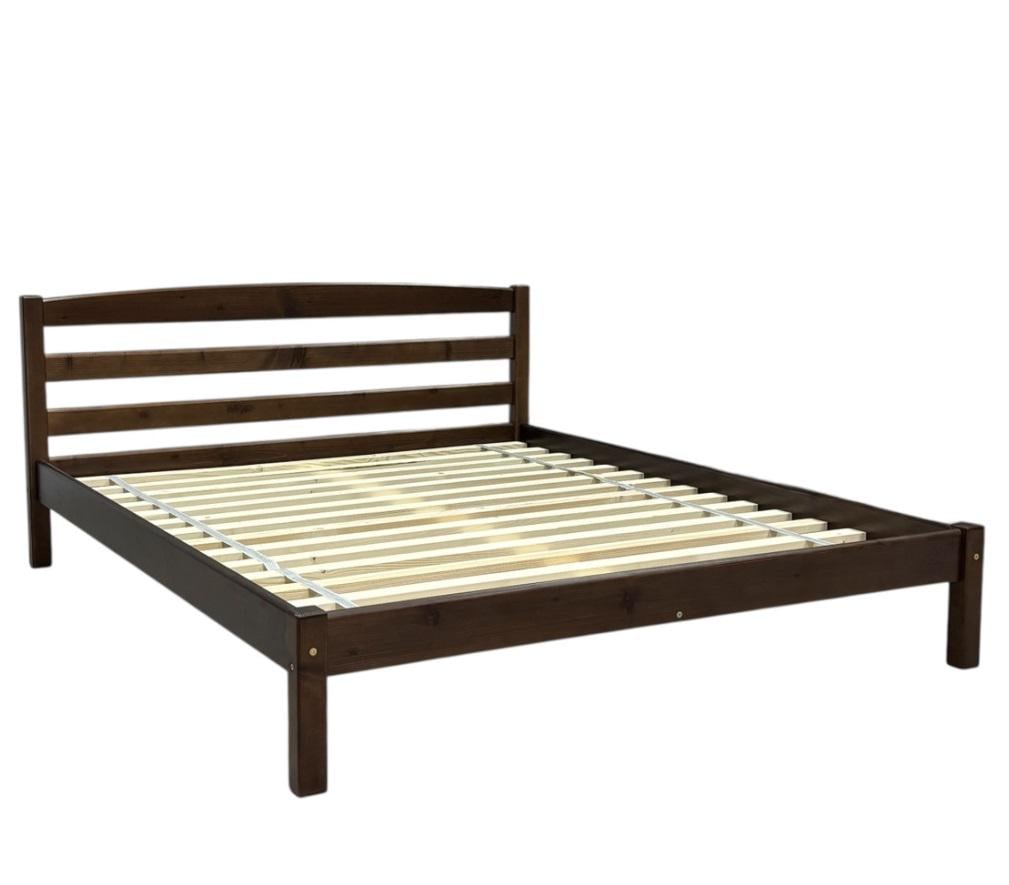 Ліжко двоспальне дерев'яне Скіф Л-230 120х190 см Горіх (27615772)