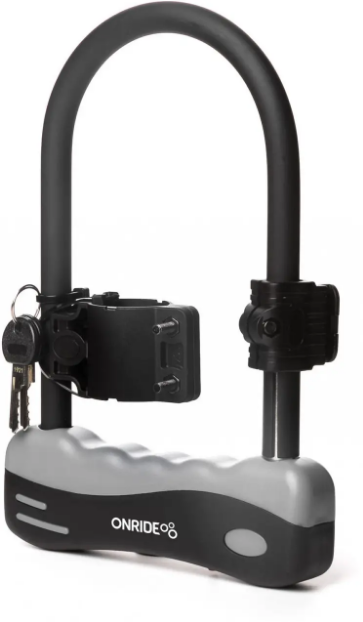 Замок велосипедный ONRIDE Clamp10 скоба U-lock с креплением 12х108х183 мм (6931610194)