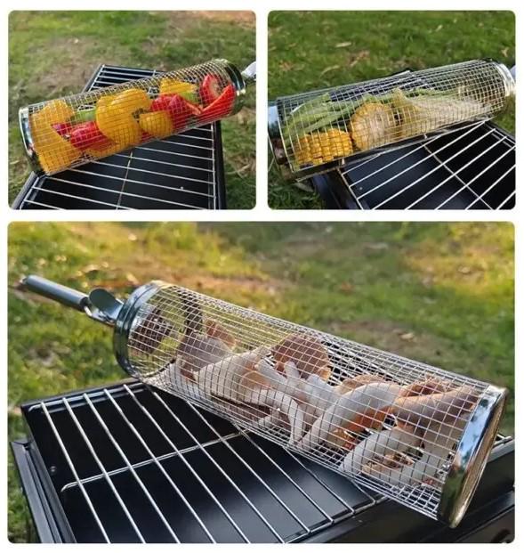 Решетка-гриль из нержавеющей стали GRIL для барбекю с щеткой для чистки (GRIL35) - фото 7 Решетка-гриль из нержавеющей стали GRIL для барбекю с щеткой для чистки (GRIL35) - фото 7