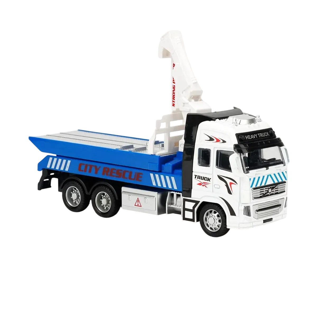 Игрушечная автомобильная моделька Автопром Манипулятор инерционная из металла 21 см Бело-синий (150-98-AP7515B)