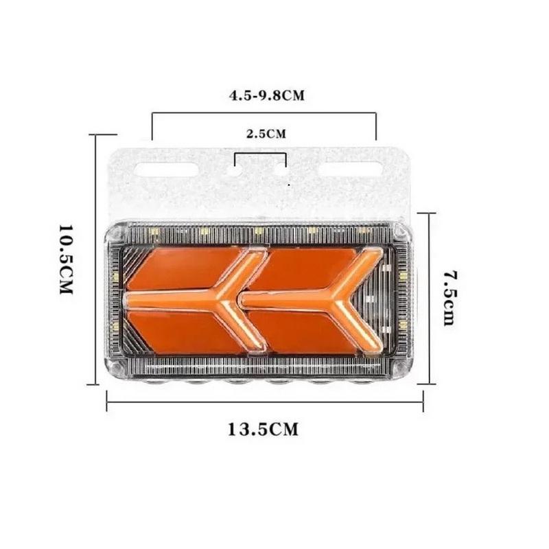 Ліхтар габаритний Lamborghini з підсвічуванням та поворотом 4234 12-24V 2 шт. Жовтий (25181083) - фото 3 Ліхтар габаритний Lamborghini з підсвічуванням та поворотом 4234 12-24V 2 шт. Жовтий (25181083) - фото 3