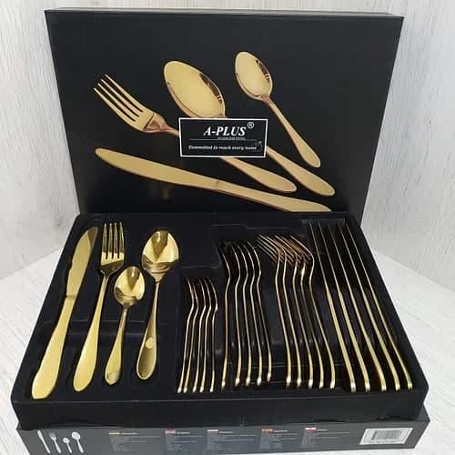 Набір столових пр. A-PLUS Rainbow Золото (1421)