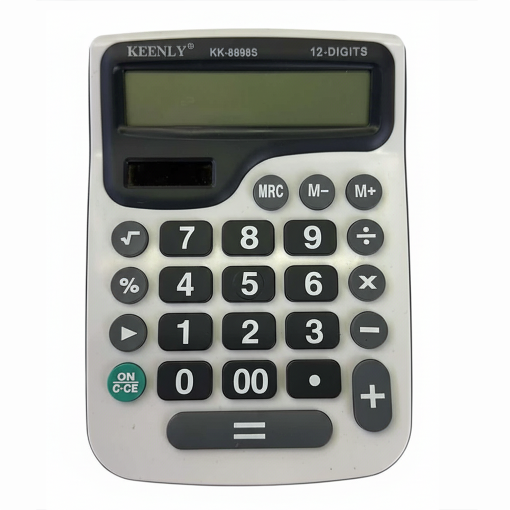 Калькулятор настільний KEENLY CT-8898S Сірий/Чорний (30167261)