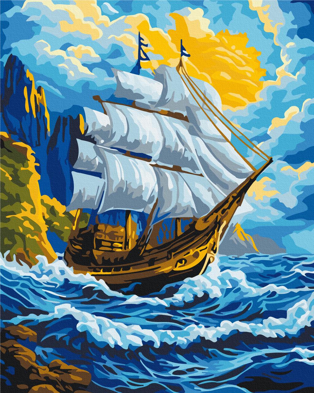 Картина по номерам Brushme "Ветер в парусах" (BS54243) Картина по номерам Brushme "Ветер в парусах" (BS54243)
