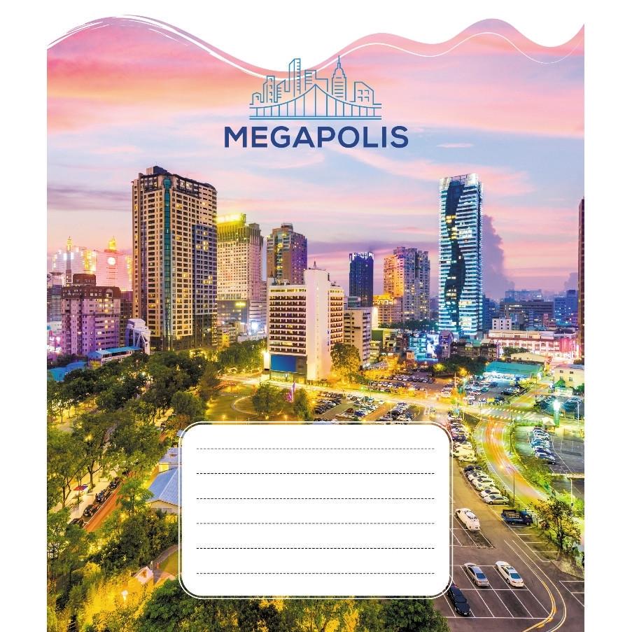 Шкільний зошит Мегаполіс 018-530230K-3 в клітинку 18 аркушів (RLT55214)