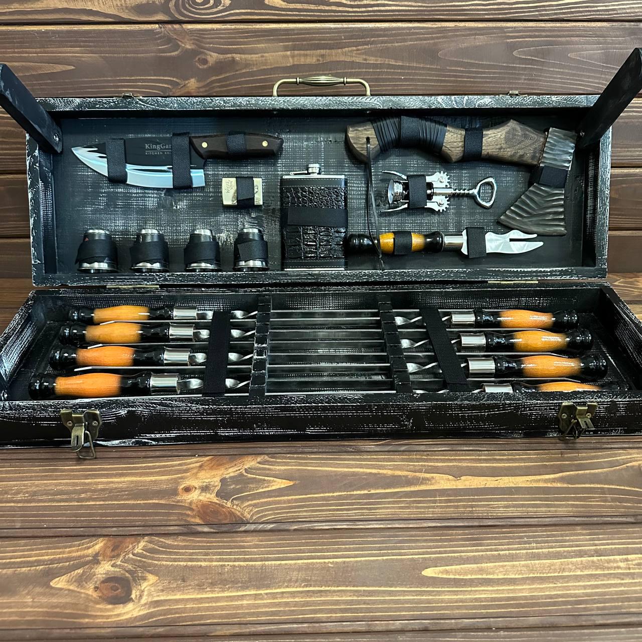 Набор шампуров Viking 3 в кейсе-столике