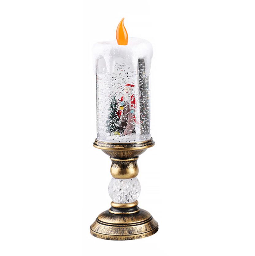 Новогодняя декоративная свеча Lesko 659874 LED Санта (24366619)